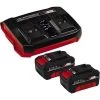 Einhell 2x 4,0Ah & Twincharger Kit, Set -Gartenwerkzeuge Geschäft Einhell 2x 4 0Ah Twincharger Kit Set@@1814212