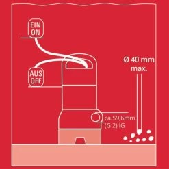 Einhell Schmutzwasserpumpe GC-DP 9040 N, Tauch- / Druckpumpe 28 Einhell Schmutzwasserpumpe GC-DP 9040 N, Tauch- / Druckpumpe -Gartenwerkzeuge Geschäft Einhell Schmutzwasserpumpe GC DP 9040 N Tauch Druckpumpe@@1827551 12