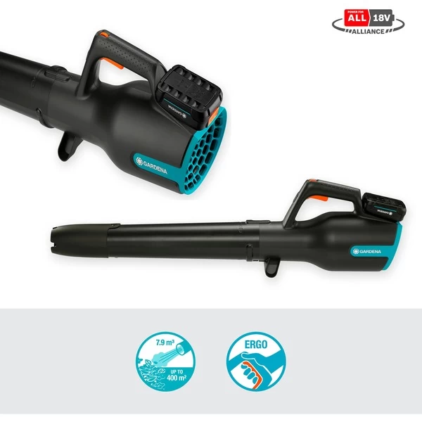 GARDENA Akku-Bläser PowerJet 18V Ready-To-Use-Set, Laubgebläse – Bild 3