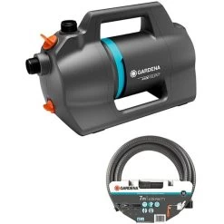 GARDENA Gartenpumpe 4100 Silent, Saugschlauch-Set