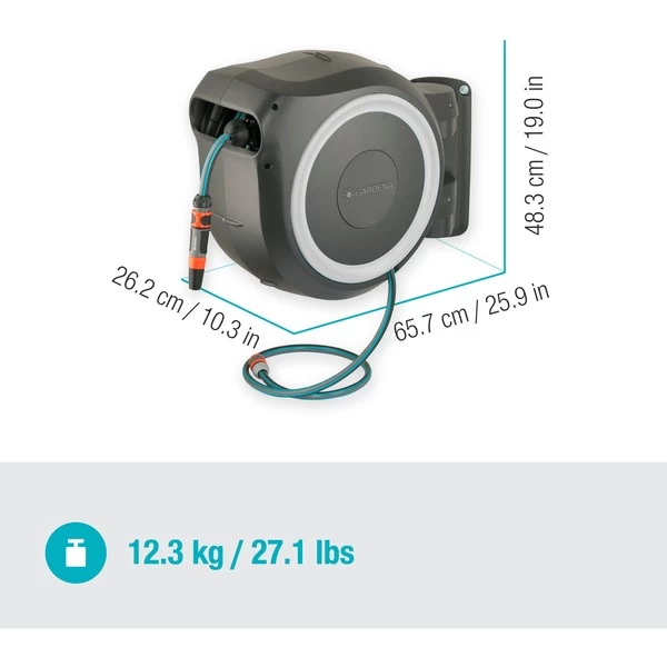 GARDENA Wand-Schlauchbox RollUp L, 30 Meter, Schlauchtrommel 4 GARDENA Wand-Schlauchbox RollUp L, 30 Meter, Schlauchtrommel – Bild 2