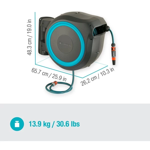 GARDENA Wand-Schlauchbox RollUp XL, 35 Meter, Schlauchtrommel 4 GARDENA Wand-Schlauchbox RollUp XL, 35 Meter, Schlauchtrommel – Bild 2